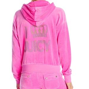 Juicy Couture Velour Pink Sunset Hoodie
